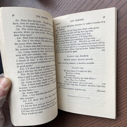 3x Plain Text Shakespeare: King Lear, The Tempest, Anthony And Cleopatra - 1930s