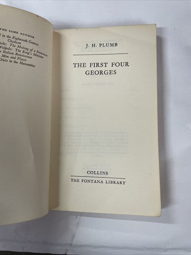 The First Four Georges (J.H.Plumb - 1968)
