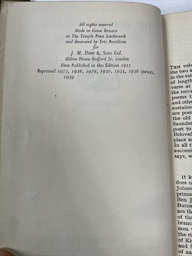 The Golden Treasury of Longer Poems - Ernest Rhys - 1939, Everyman's Library