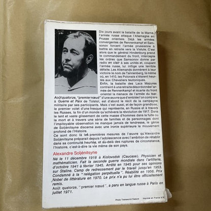Alexander Solzhenitsyn - Aout Quatorze (August fourteen) - 1972