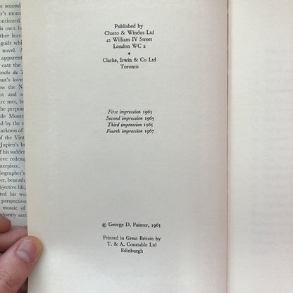 Marcel Proust A Biography Volumes 1 & 2 George Painter (1966)