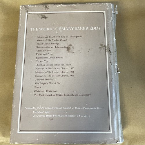 A Complete Concordance to the Writings of Mary Baker Eddy 1961
