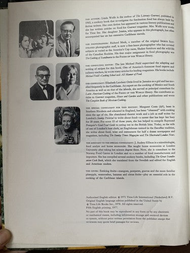 The Cooking of the Caribbean Islands, L.Wolfe, 1977 - FREE SHIPPING - Very Good