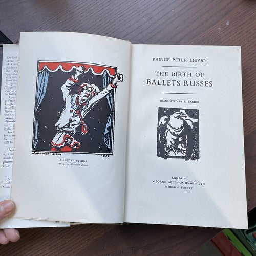 The Birth of Ballets-Russes, Prince Peter Lieven - 1956 Novello 2nd impression