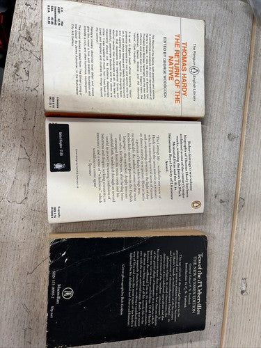 3x Thomas Hardy Penguin Classics Vintage ORANGE Book Bundle Set