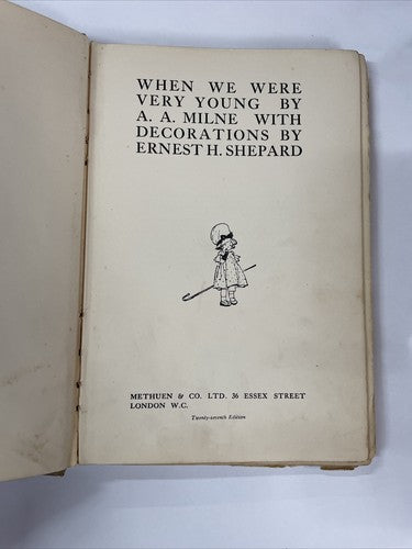 When We Were Very Young by A. A. Milne (Hardcover, 1934)