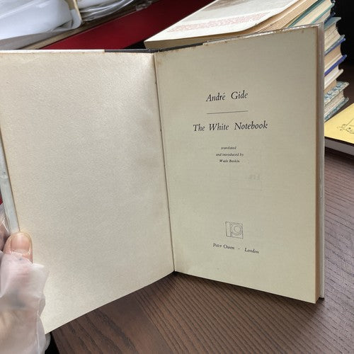 The White Notebook, Andre Gide - Peter Owen, 1967, Hardcover Ex Library