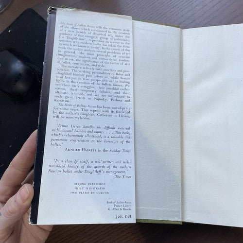 The Birth of Ballets-Russes, Prince Peter Lieven - 1956 Novello 2nd impression