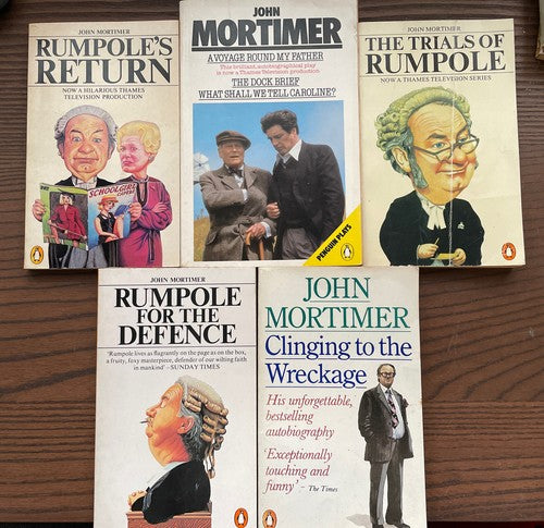 5x John Mortimer Penguin Classics ORANGE Vintage Book Bundle Set