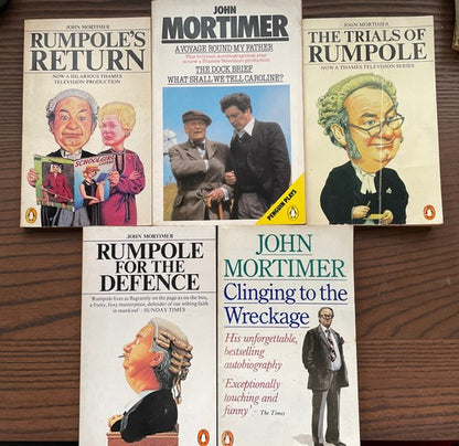 5x John Mortimer Penguin Classics ORANGE Vintage Book Bundle Set