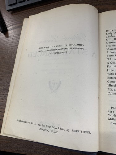 A Star Danced By Gertrude Lawrence First Edition 