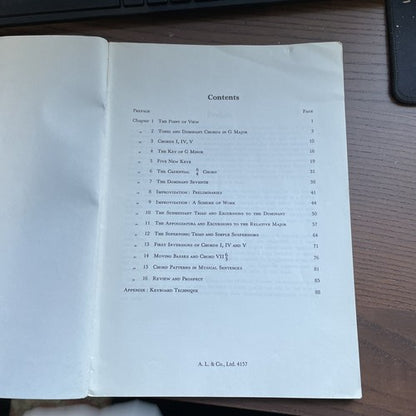 Keyboard Harmony and Improvisation, K.Simpson - LENGNICK 1963