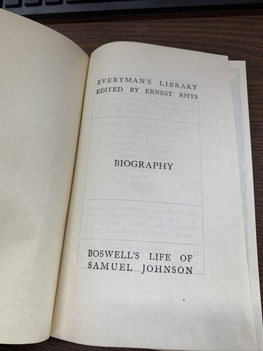 THE LIFE OF SAMUEL JOHNSON VOL II 1776-1784 JAMES BOSWELL 1927
