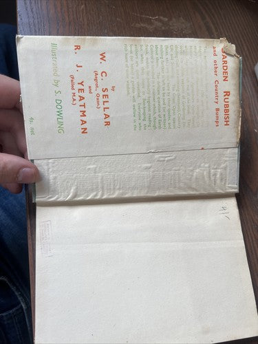 Garden Rubbish And Other Country Bumps W C Sellar R J Yeatman 1943 Humour Book