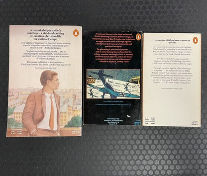 3x Olivia Manning Penguin Classics Vintage ORANGE Book Bundle Set