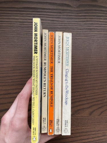 5x John Mortimer Penguin Classics ORANGE Vintage Book Bundle Set