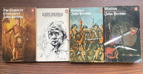 4x John Prebble Penguin Classics ORANGE Vintage Book Bundle Set