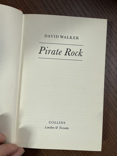 Pirate Rock, David Walker - Collins, 1969, Hardcover - First Edition
