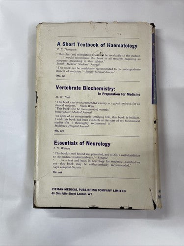Essentials Of Bacteriology, Robert G. White (1964) Pitman Medical Publications