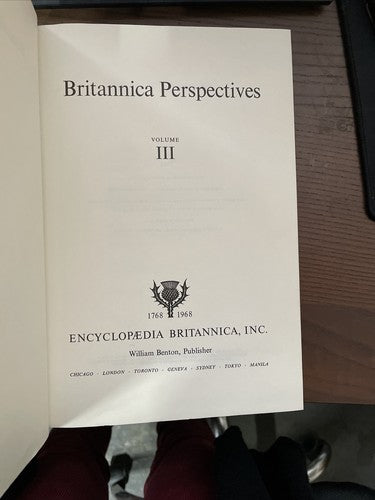 Britannica Perspectives Volume III 1968-1978 - Linguistics, Arts, Religion