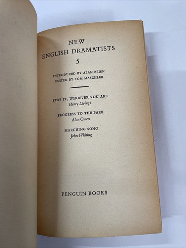 New English Dramatists 5 (Penguin Plays) (Various - 1962)