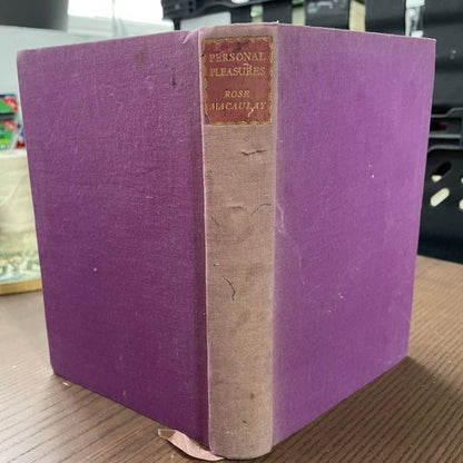 Personal Pleasures by Rose MacAulay 1st Edition 1935 Gollancz