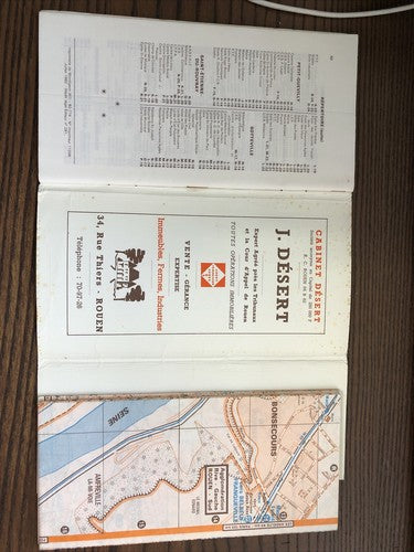Rouen: Town Plan/Map Agglomeration (Plan Guide Blay) 1982