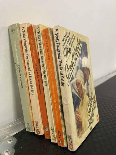 6x F. Scott Fitzgerald Penguin Classics Vintage Book Bundle Set