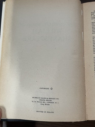 The Complete Works of William Shakespeare Edition by Murrays Sales & Service