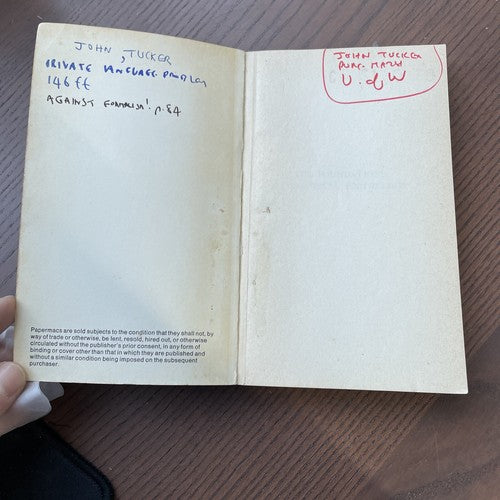 The Foundations Of Empirical Knowledge, A J Ayer 1969 Macmillan