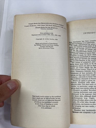 A New Dictionary of Music (Arthur Jacobs - 1965)