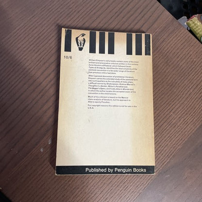 Some Versions of Pastoral by William Empson - Penguin 1966
