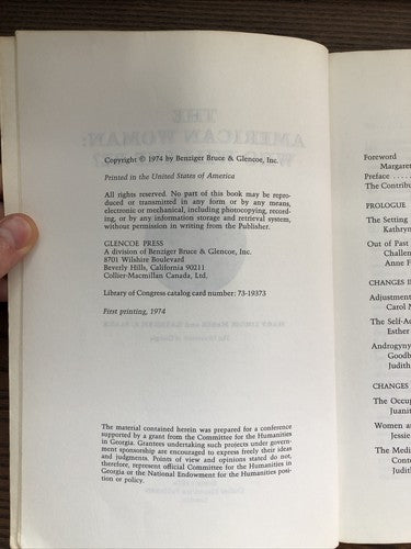'The American Woman: Who Will She Be?' McBee & Blake (1974)