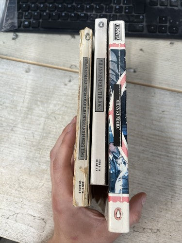 3x Milan Kundera Penguin Classics Vintage ORANGE Book Bundle Set
