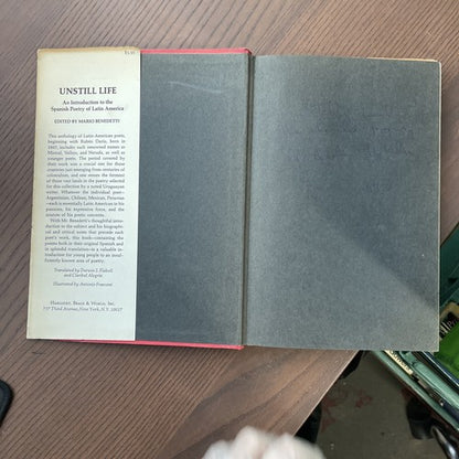 Unstill Life: An Introduction to the Spanish Poetry, 1st  edition 1969, Ed. Mari