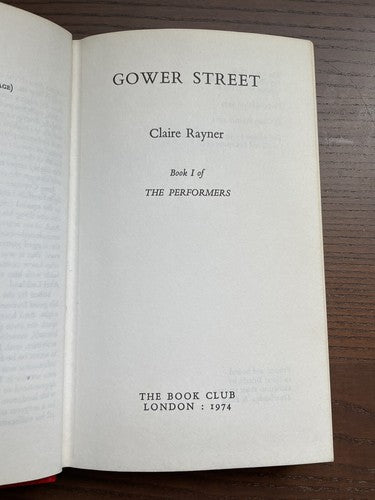 Gower Street - Claire Rayner - Hardback - BCA 1st Edition - 1974