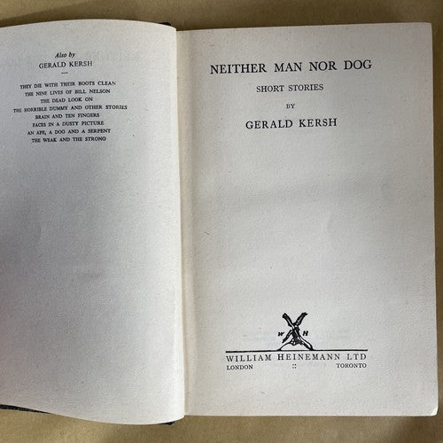 Neither Man Nor Dog (Gerald Kersh - 1946)