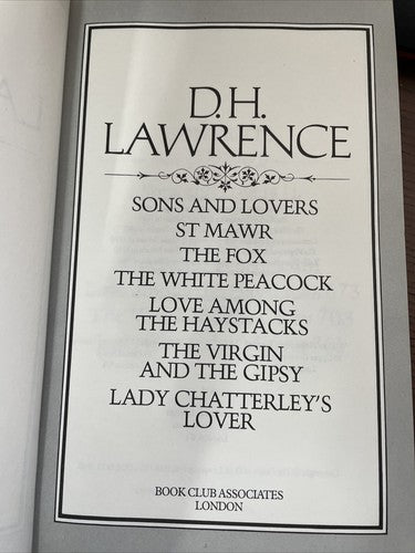D H LAWRENCE COMPLETE AND UNABRIDGED - BOOK CLUB ASSOCIATES - H/B 1980