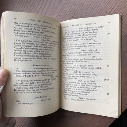 3x Plain Text Shakespeare: King Lear, The Tempest, Anthony And Cleopatra - 1930s
