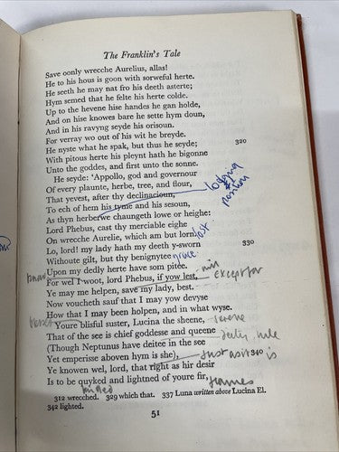 THE FRANKLIN'S TALE, ED PHYLLIS HODGSON. - GEOFFREY CHAUCER 1962