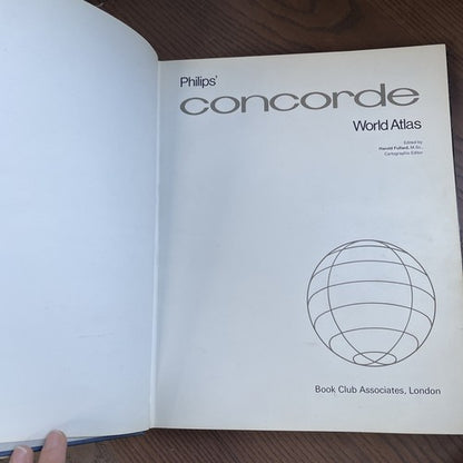 Philips' Concorde World Atlas, 1972 First Edition
