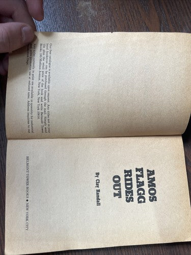 Amos Flagg Rides Out (Clay Randall - 1966) Fawcett Vintage Book
