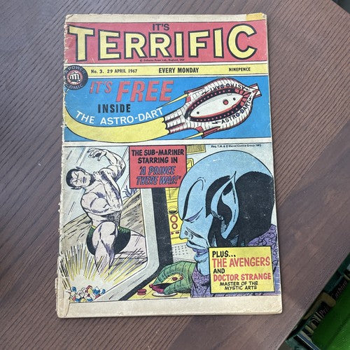 It's TERRIFIC Comic #3, April 29th 1967 - Marvel UK RARE