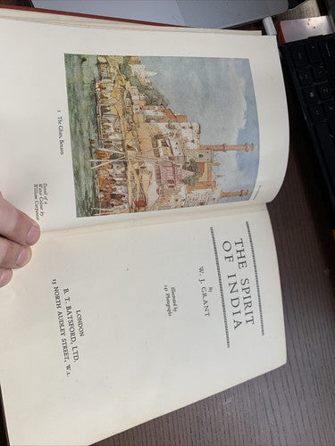 Book. The Spirit of India. WJ Grant. 1st Edition. Photos. Good condition. 1938.