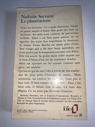 Le Planetarium (Nathalie Sarraute - 1959)