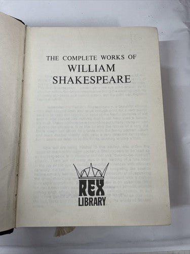 Complete Works of William Shakespeare 1973 - Rex Library