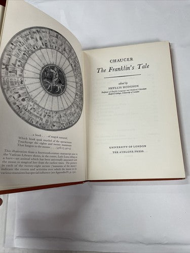 THE FRANKLIN'S TALE, ED PHYLLIS HODGSON. - GEOFFREY CHAUCER 1962