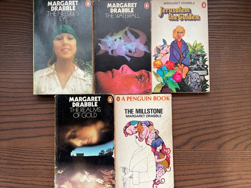 5x Margaret Drabble Penguin Classics ORANGE Vintage Book Bundle Set