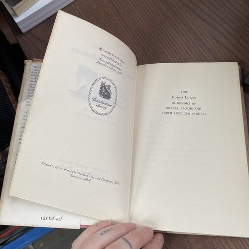 Three Singles To Adventure, Gerald Durrell - 1958 The Adventure Library