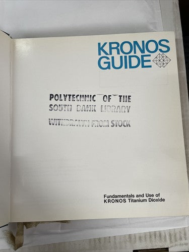 KRONOS GUIDE (Collectif) - Published by Kronos Titanium Companies, 1968